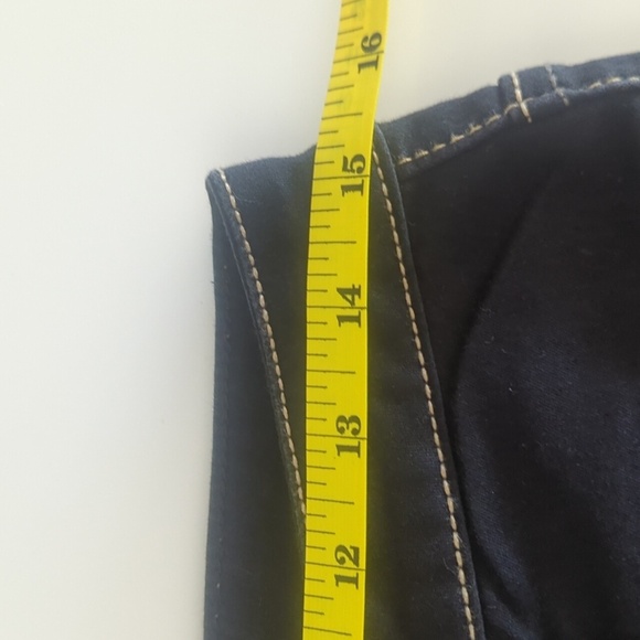 Women's Life Stretch Jeans Black Denim with Contrast Stitching-Size 28 Like New - Picture 5 of 5